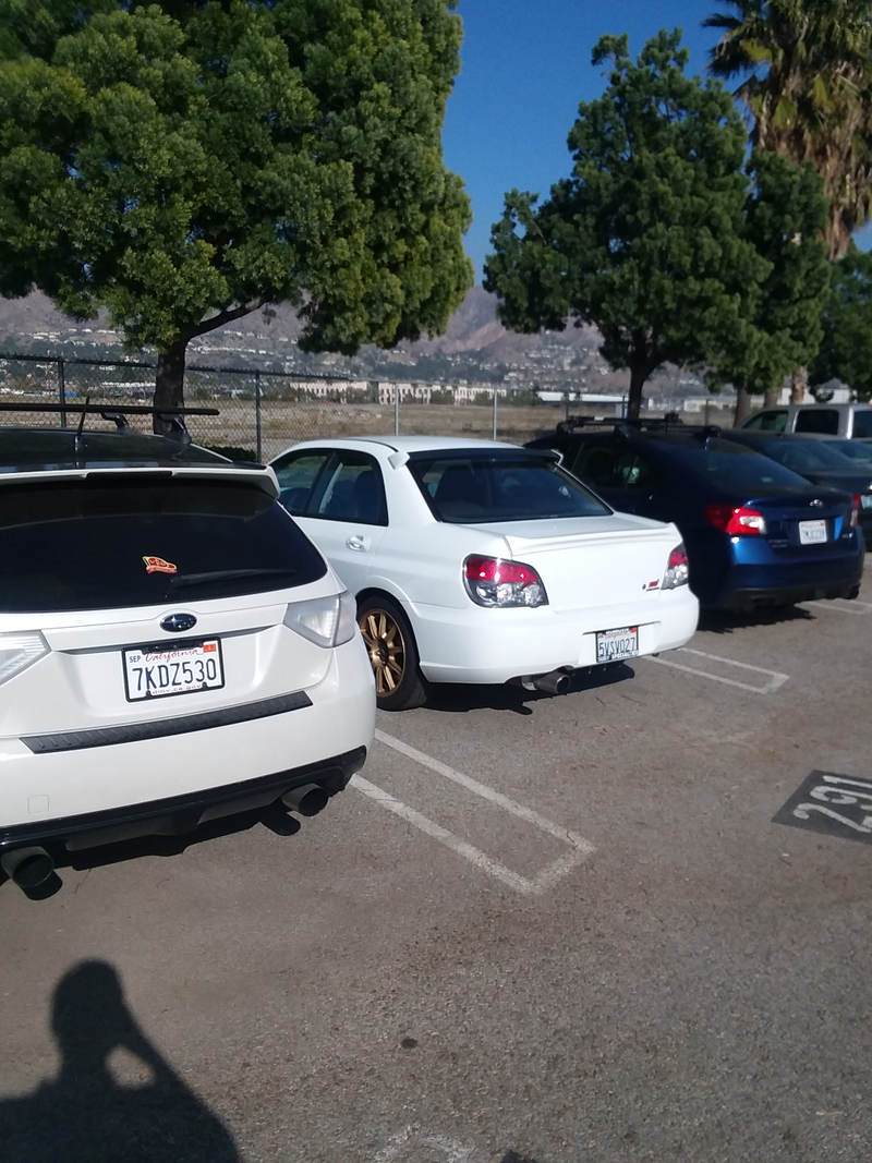 Illustration for article titled Found the ideal parking spot at Burbank Airport for my STi